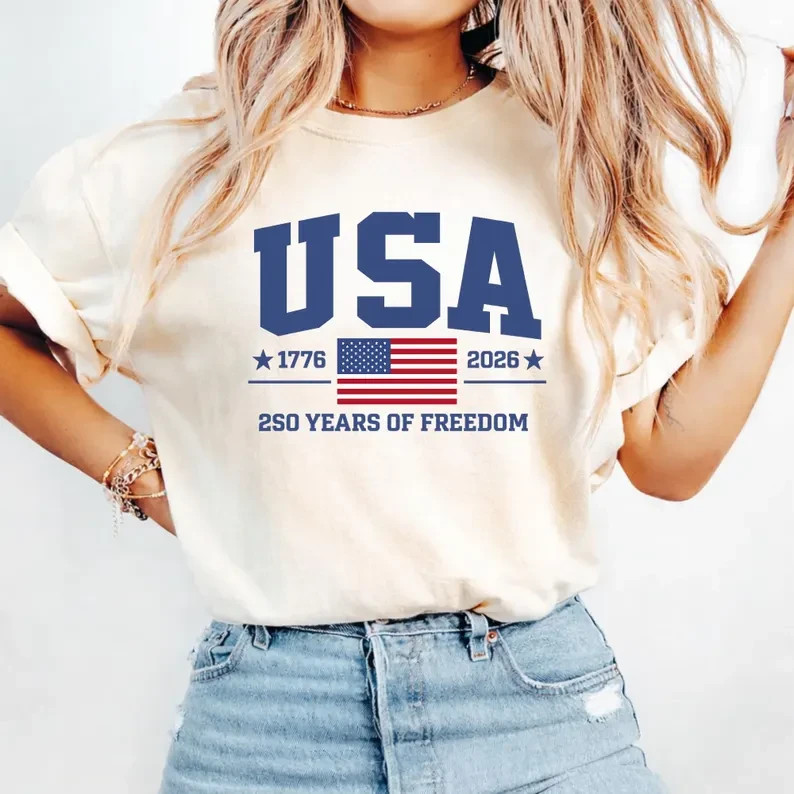 Patriotic Shirt, 250 Years of Freedom Tee, 250 Shirt, 1776-2026 shirt gallery