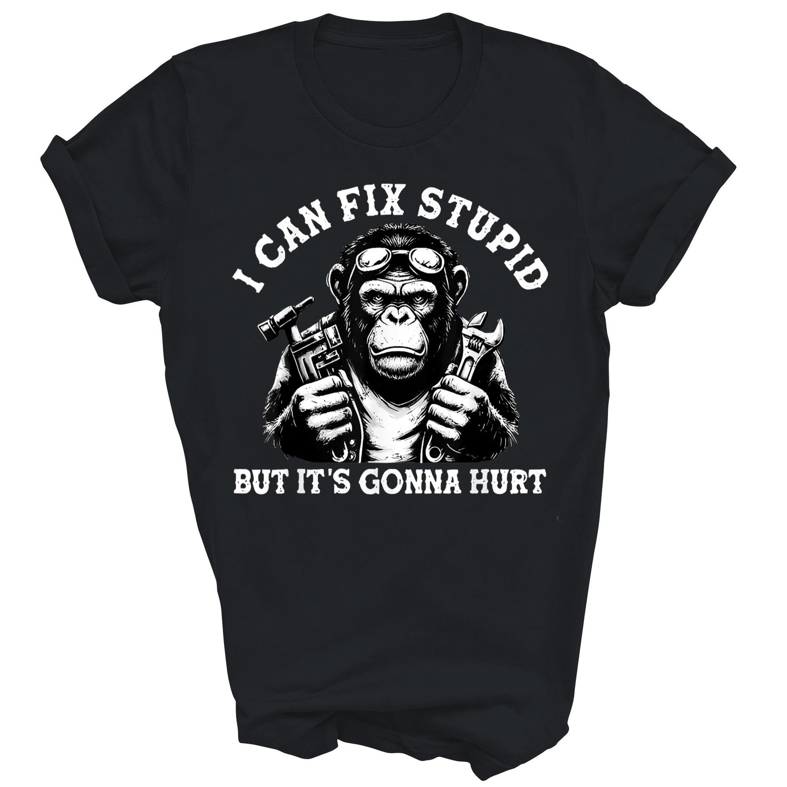 I Can Fix Stupid But It's Gonna Hurt Monkey Unisex Shirt Gift gallery