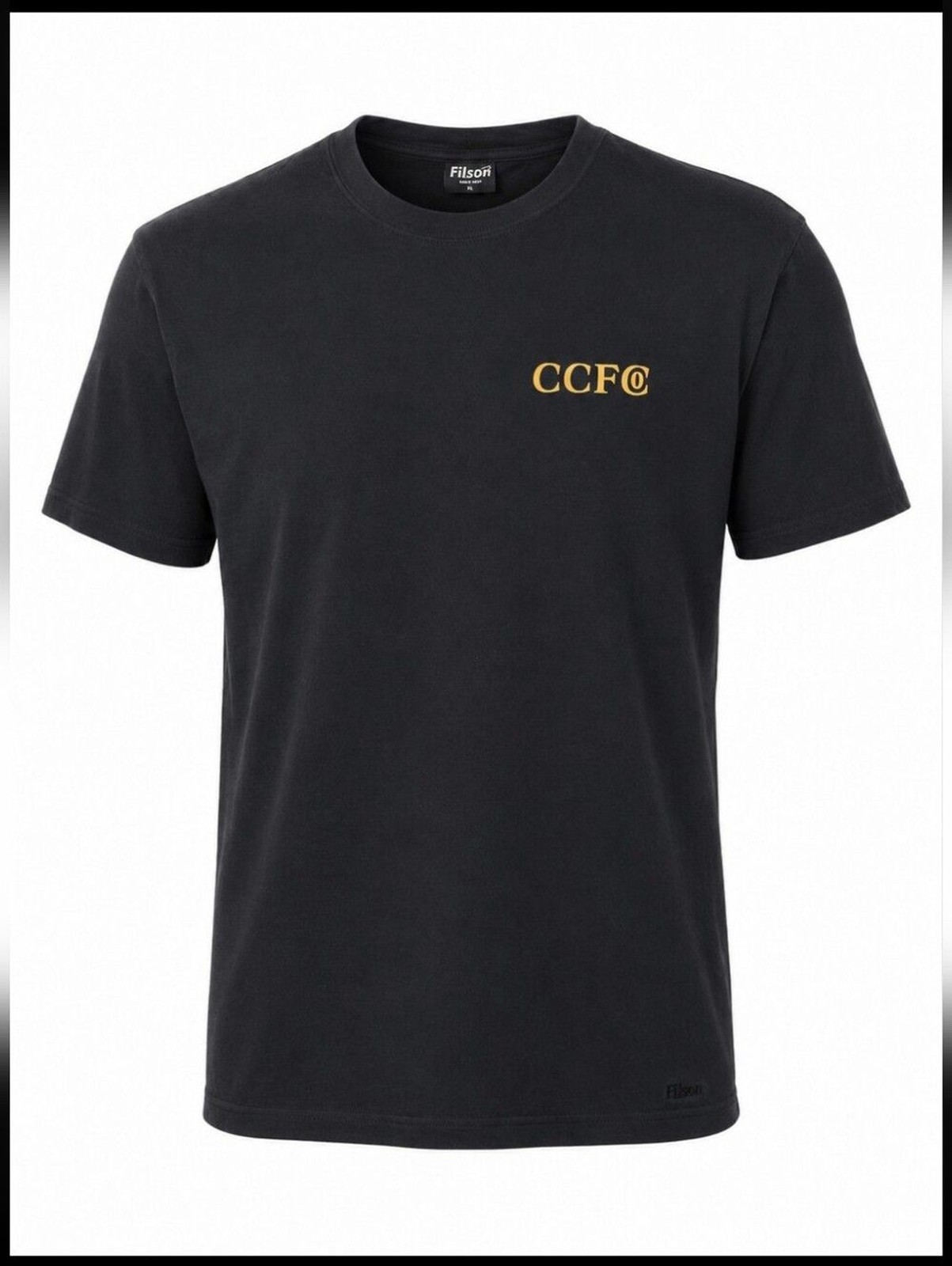 Filson C.C. Filson Co. Graphic Logo T-Shirt XL Black Gold Outdoor Heritage