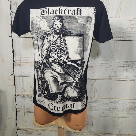 Black Craft Cult Eternal skeleton tee #goth #mallgoth size small Chest 18 gallery