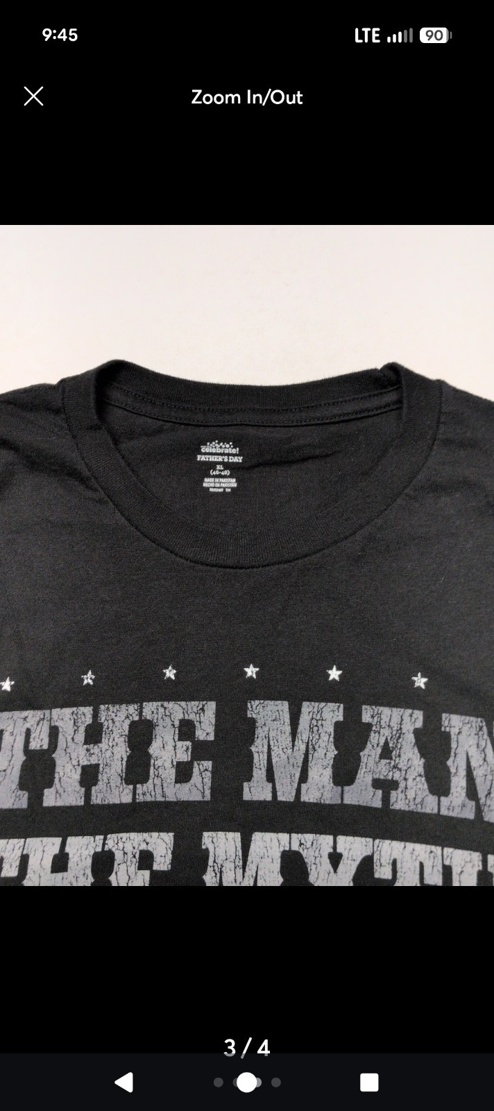 T-Shirt Man The Myth The Legend Shirt Mens XL Black Short Sleeve Fathers Day gallery