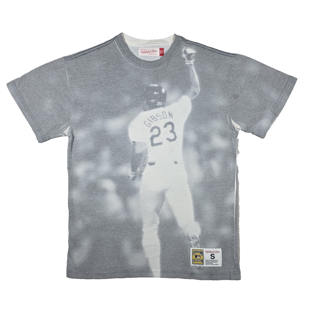 Mitchell & Ness Kirk Gibson MLB Shirt Men’s Small AOP 1988 World Series Dodgers