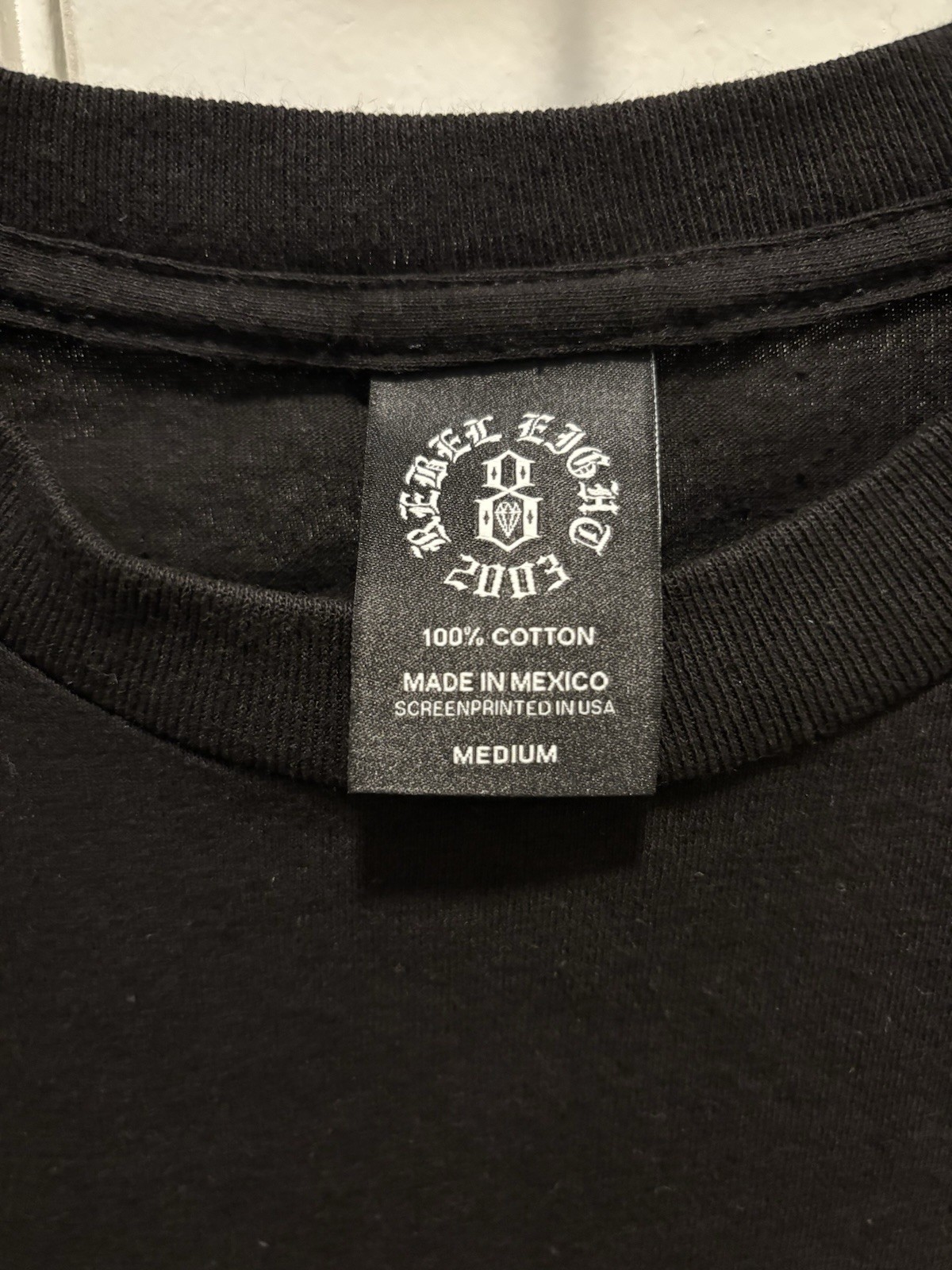 Rebel 8 eight Skull Helmet Double Sided Vintage 2003 Tshirt Med gallery