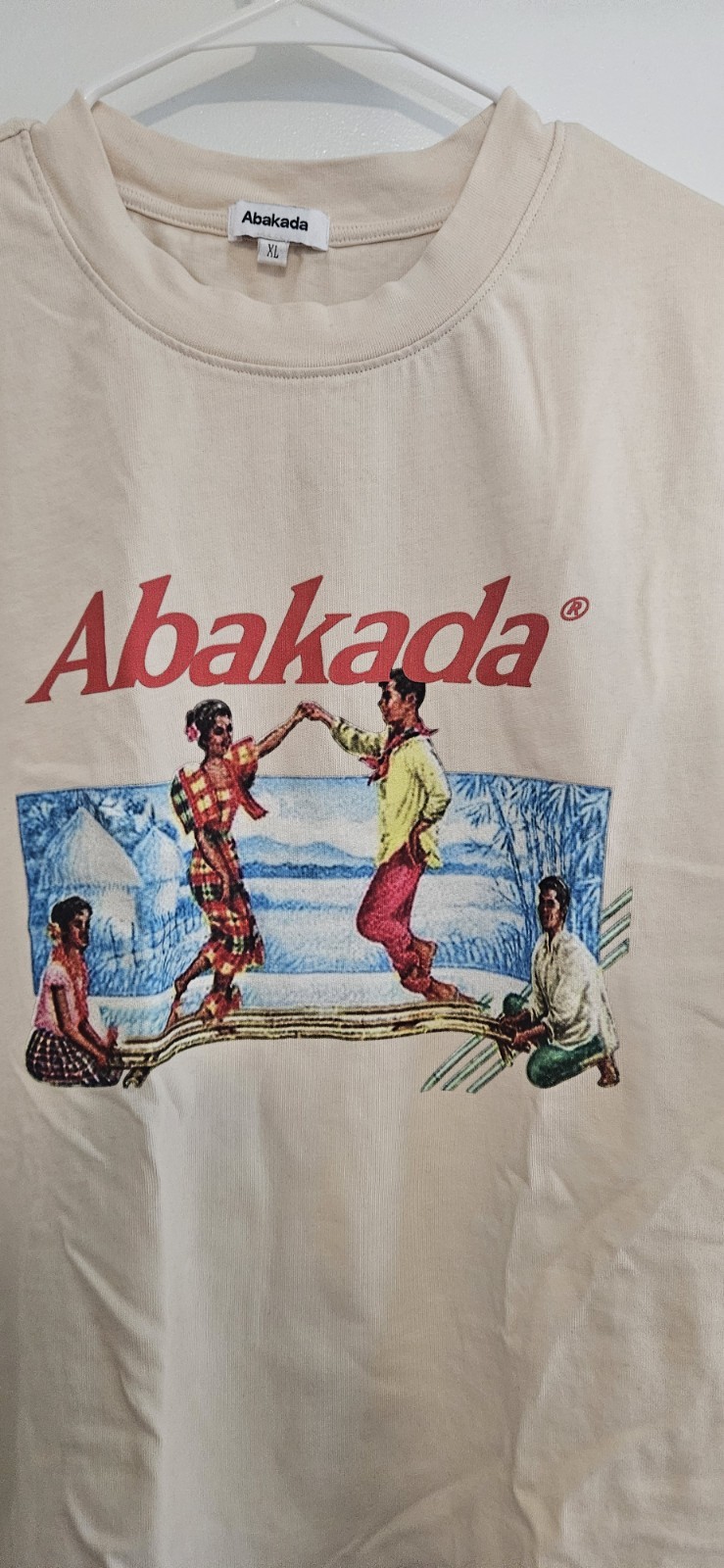 Abakada FILIPINO Brand XL Unisex TShirt TAN Tinikling Dance gallery