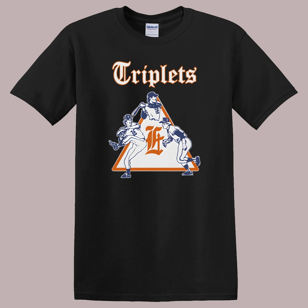 Evansville Triplets Indiana Baseball Team Black Size S-5XL gallery