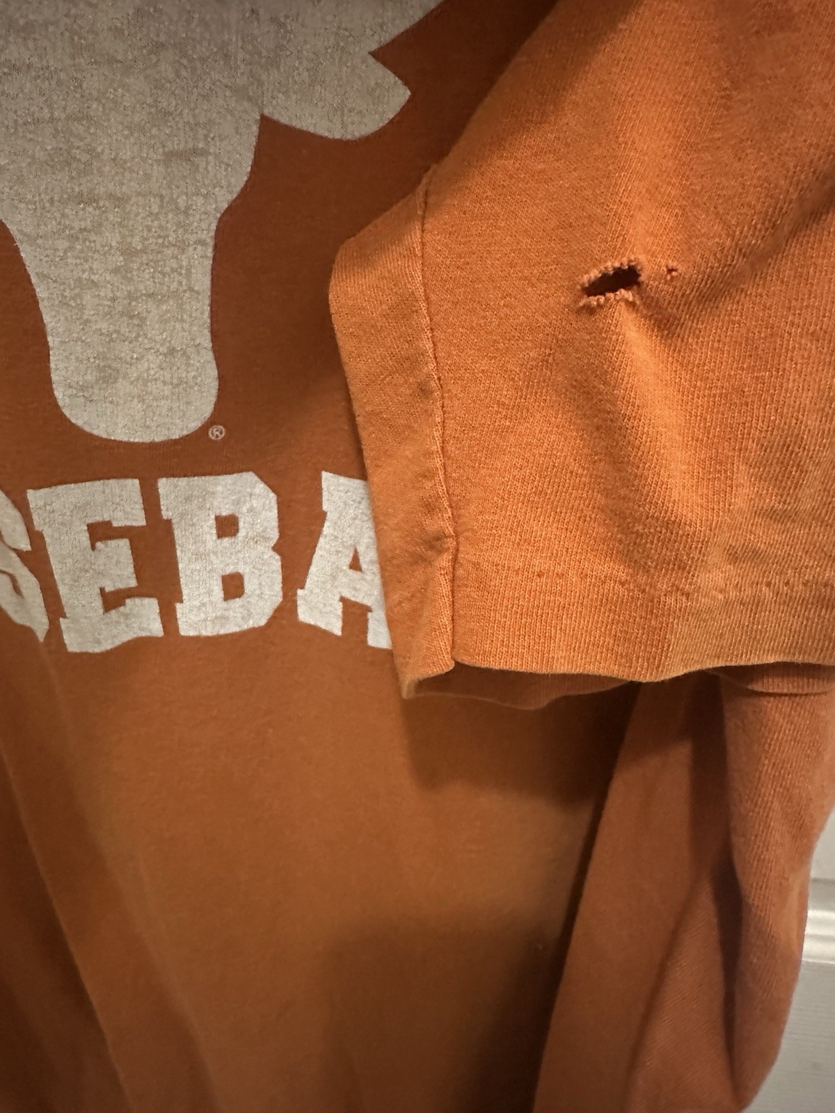 Vintage University of Texas Longhorns Baseball 90s USA Single Stitch XL gallery