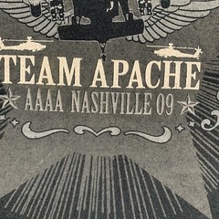 Apache Helicopter T Shirt Adult Medium AAAA Nashville 09 Black