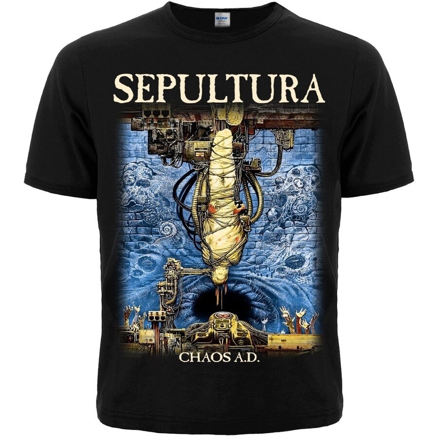 Sepultura “Chaos A.D.” Black T-Shirt slayer obituary (3)