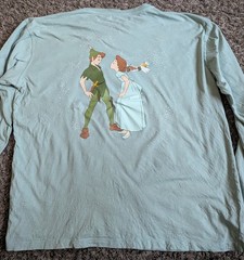Cakeworthy x Disney Peter Pan Green Cotton Long Sleeve Graphic Shirt Unisex 3XL