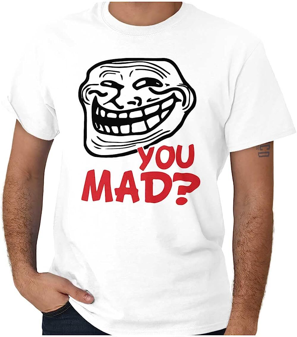 Troll Face You Mad Trollface Meme Graphic T-Shirt Men or Women S-5XL gallery