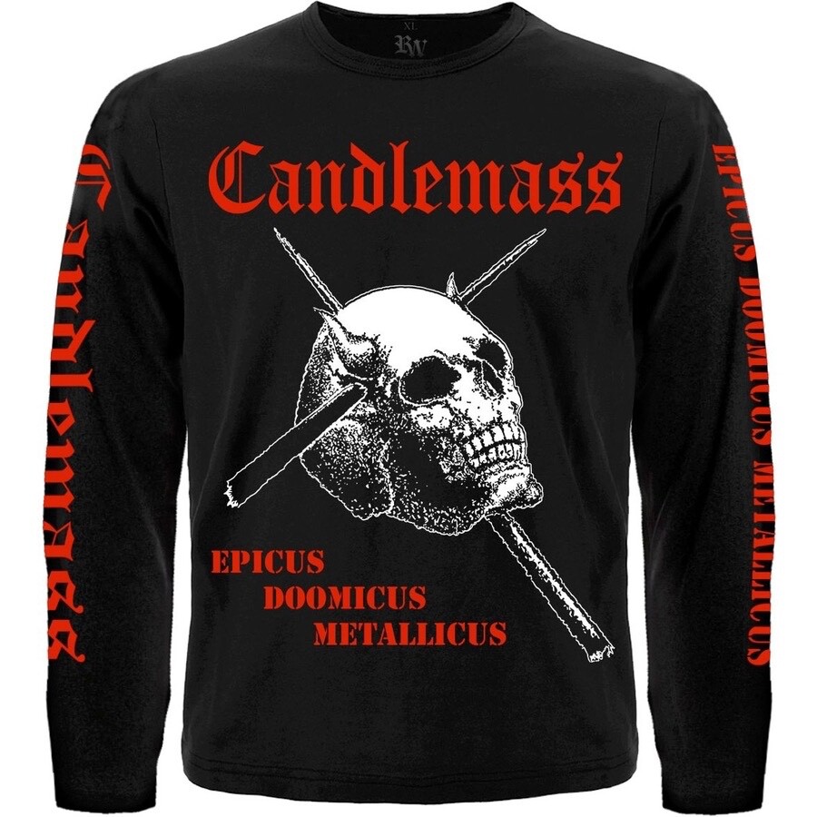 Candlemass “Epicus Doomicus Metallicus” Black T-Shirt  Long sleeve  bathory