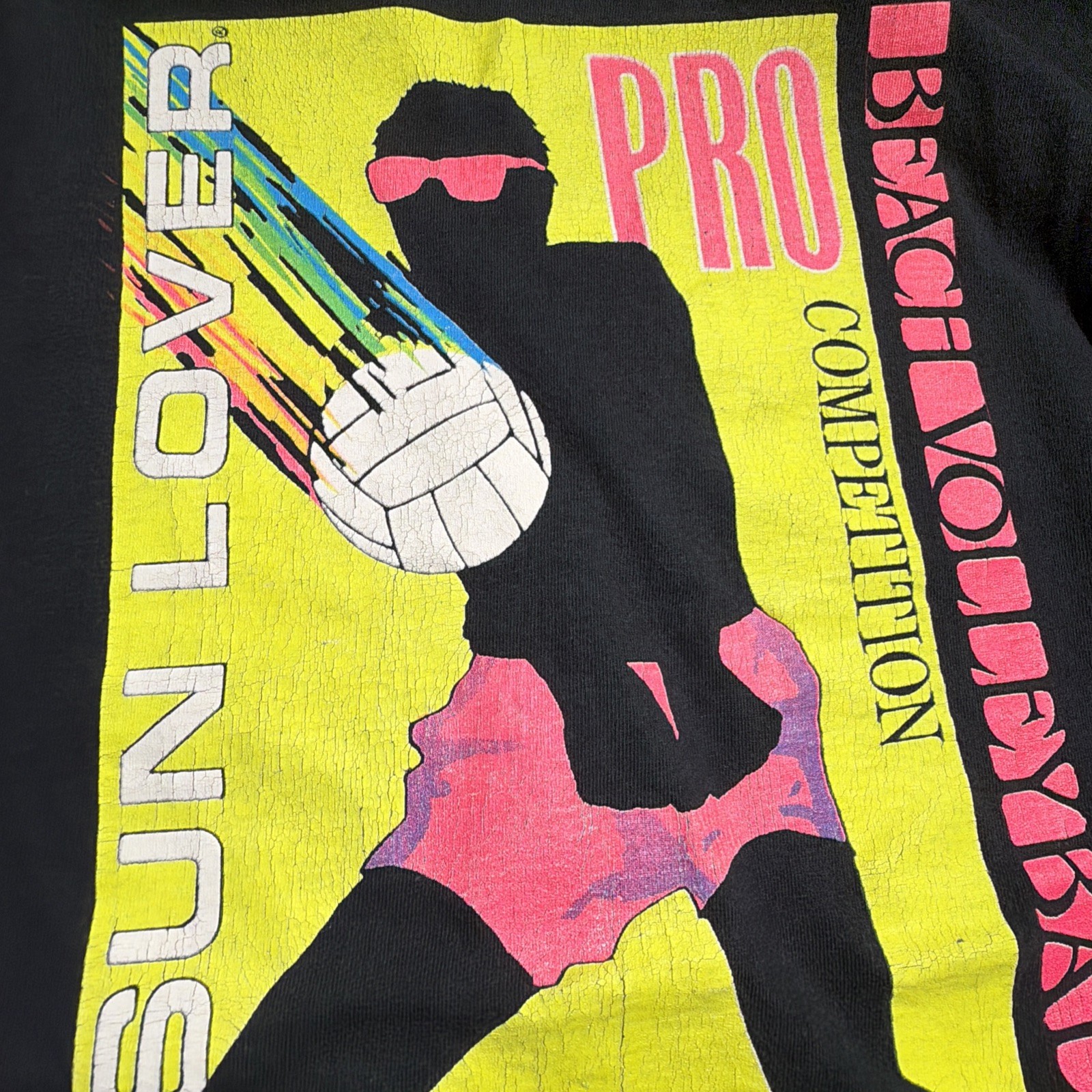 Vintage Beach Volleyball Shirt Mens Large 90s Surf Colorful Sun Lover USA gallery