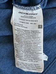 Jack & Jones Co. Men’s Short Sleeve Originals Blue T-Shirt Large Classic Top