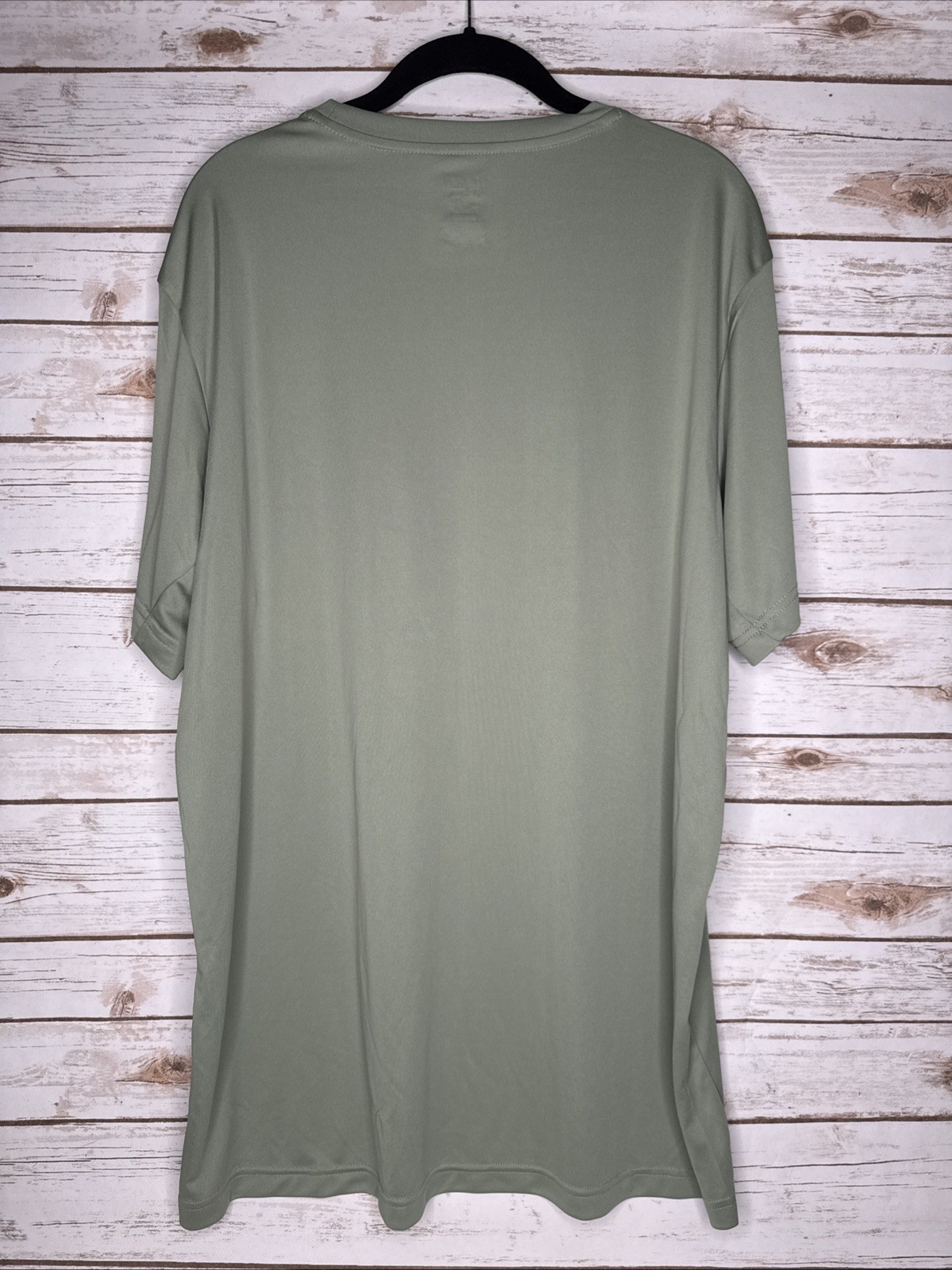 Tek Gear Dry Tek T-Shirt Short Sleeve Crew Neck Athletic Malou Green Men's XLT gallery