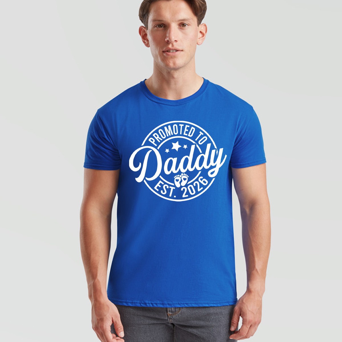 Promoted To Daddy Mens T Shirt Est 2026 Best Dad Father's Day Novelty Tee gallery