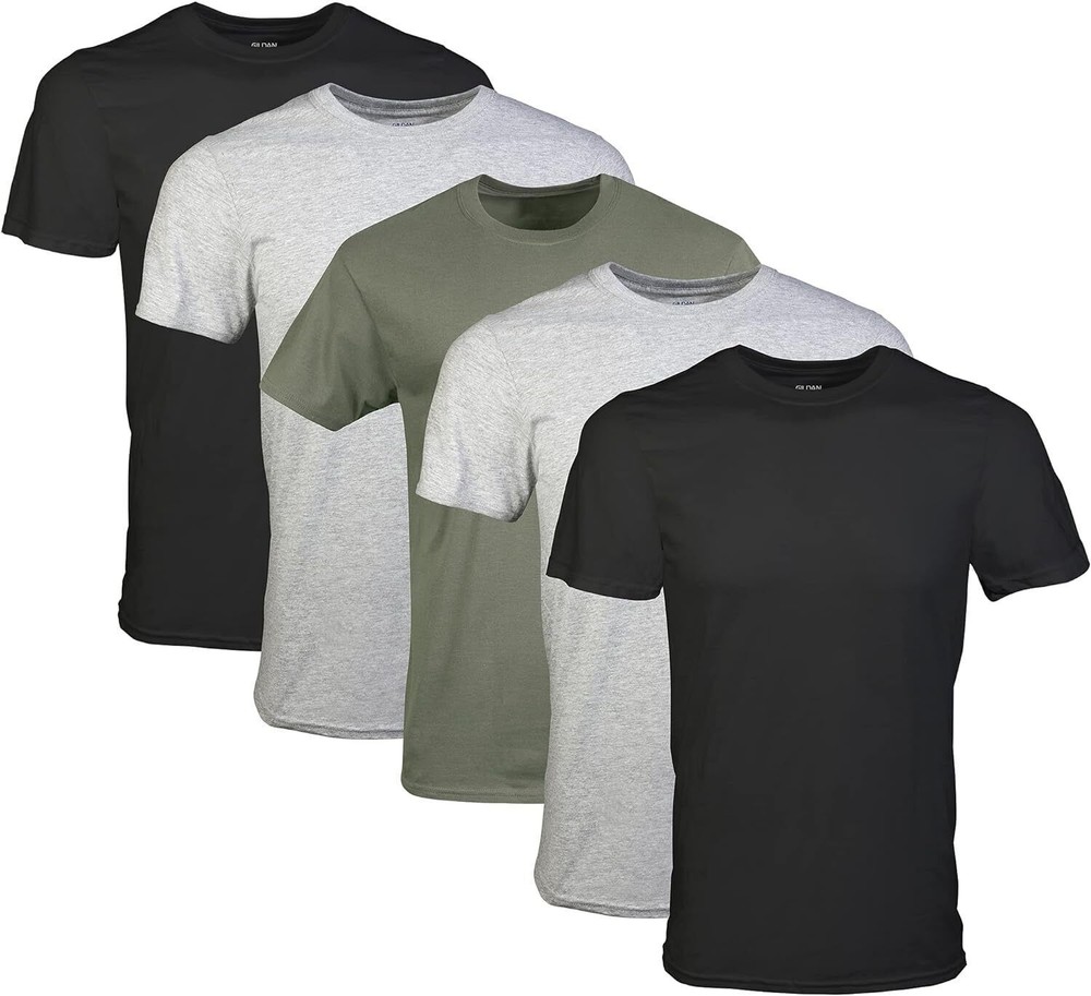 Gildan (5-pack) Bulk Solid Ultra Cotton Short Sleeve Blank Tee T-Shirt S-XL 5000