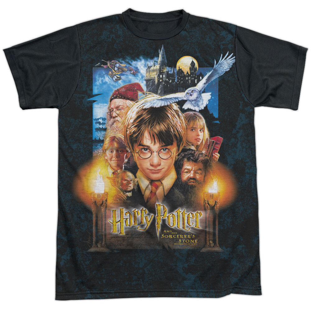 Harry Potter The Beginning Adult Halloween Costume T Shirt (Black Back), S-3XL