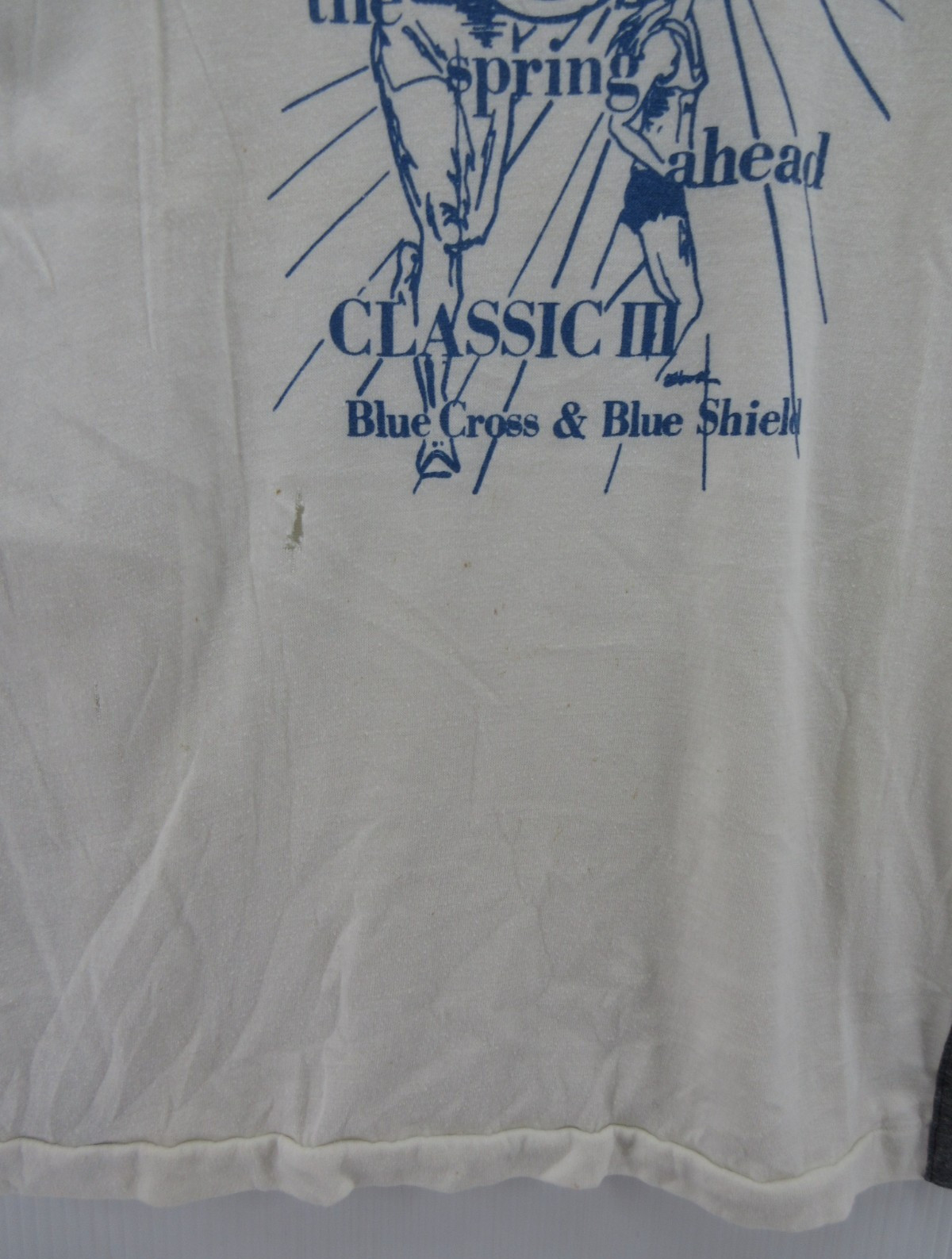 VTG Champion Shirt Men Small (L) Blue Bar Track 70s 80s Tank Top Running Singlet gallery