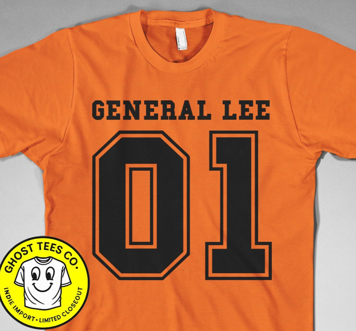 General Lee 01 Orange T-Shirt Retro Funny Daisy TV Dukes Hazzard Rebel Classic