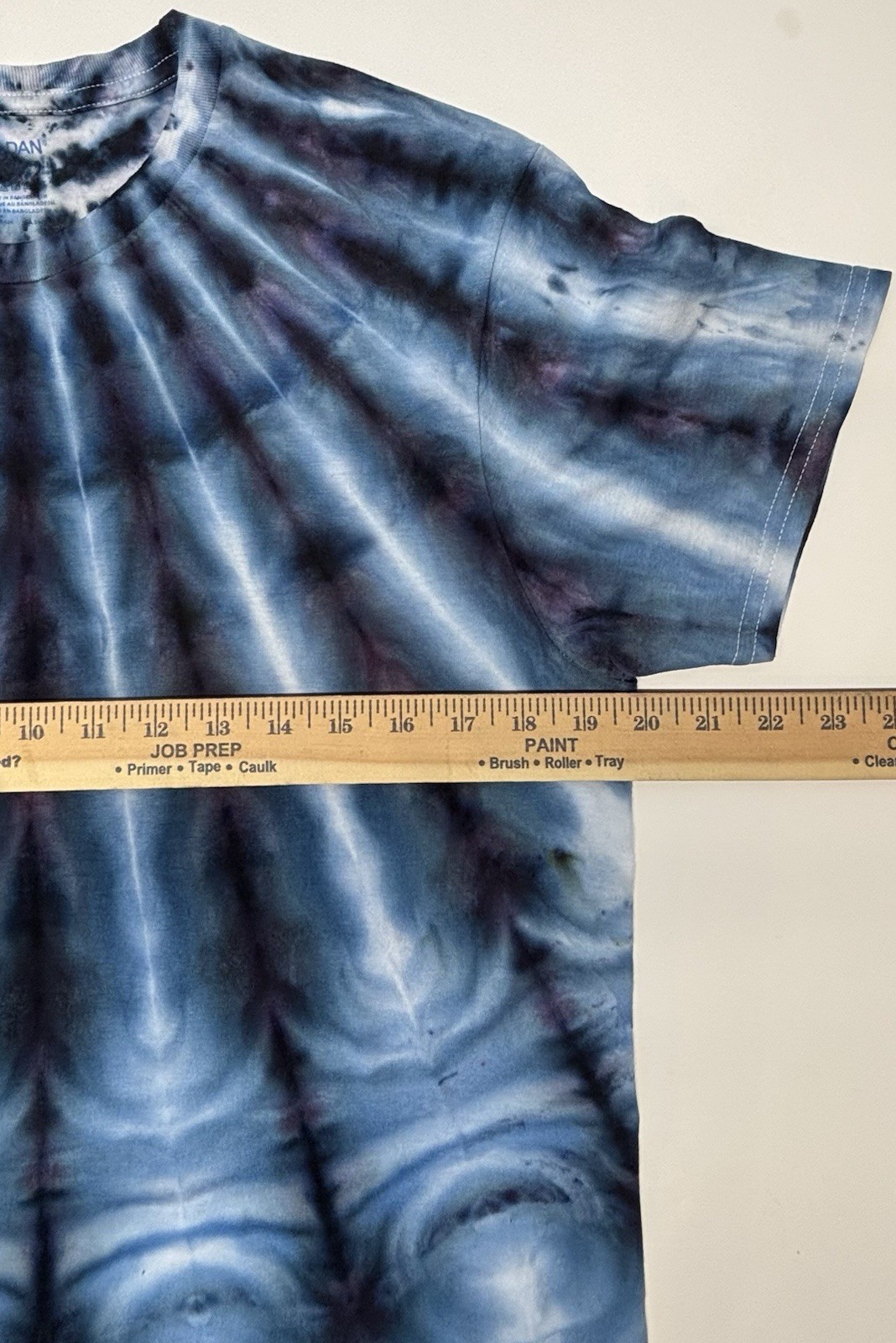 Gildan Handmade Ice Dye Unisex Adult T-Shirt Size Medium Multicolor Blue Tee NEW gallery