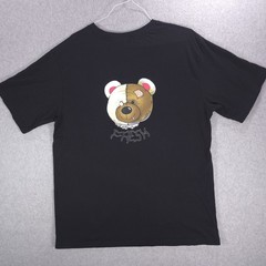 Teddy Fresh Colorful Filth Bear Crew Neck Black Short Sleeve Shirt Mens 2XL