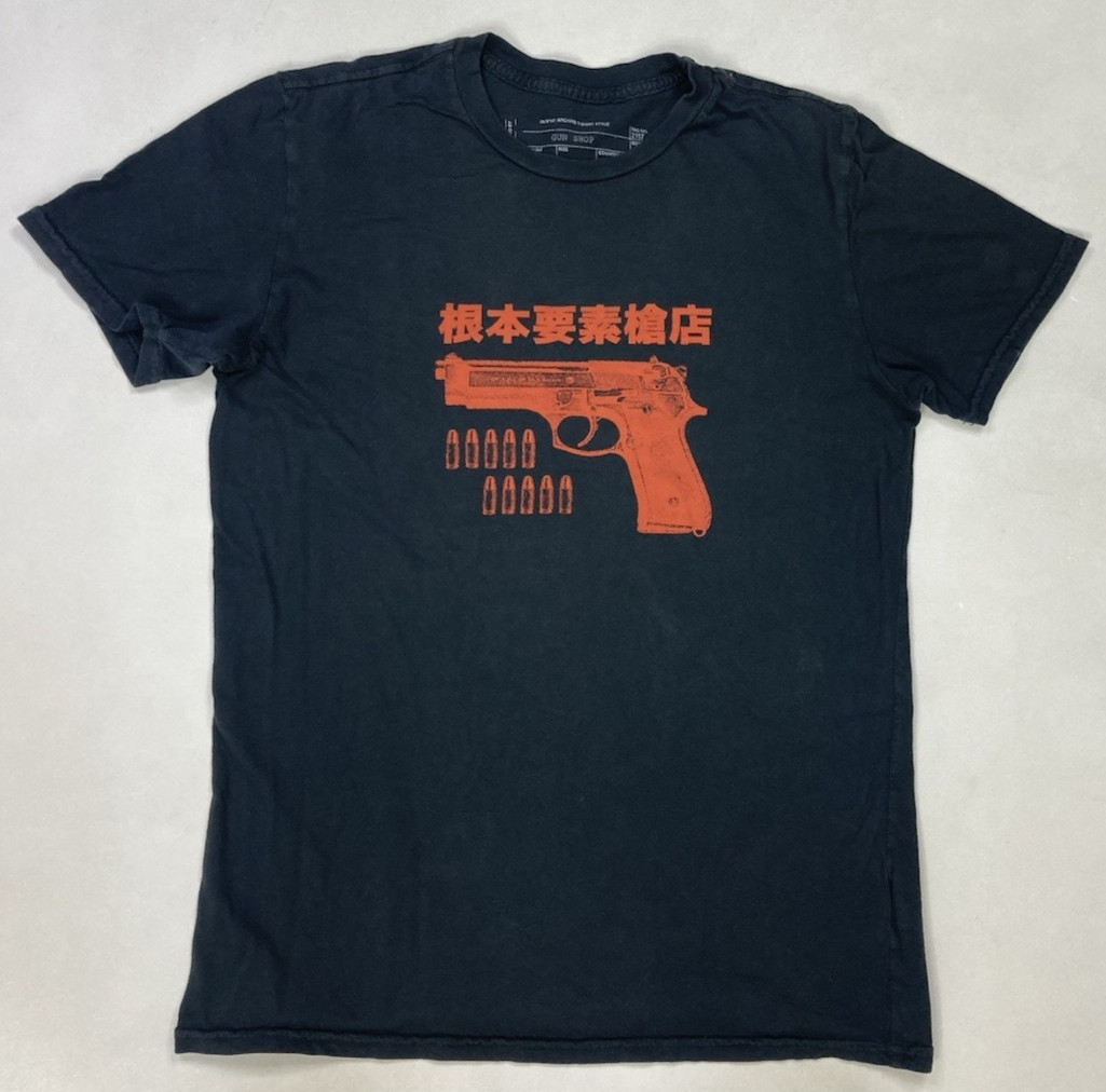Staple Gun Shop Graphic T-shirt Men Small Black Short Sleeve Archived