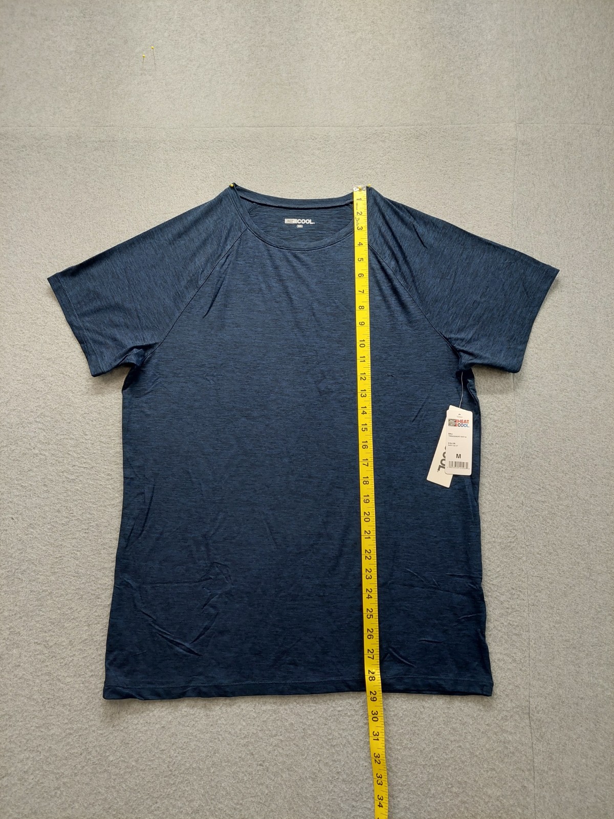 32 Degrees Men T Shirt M Navy Blue Short Sleeve Crew Neck Casual Tee Relaxed gallery