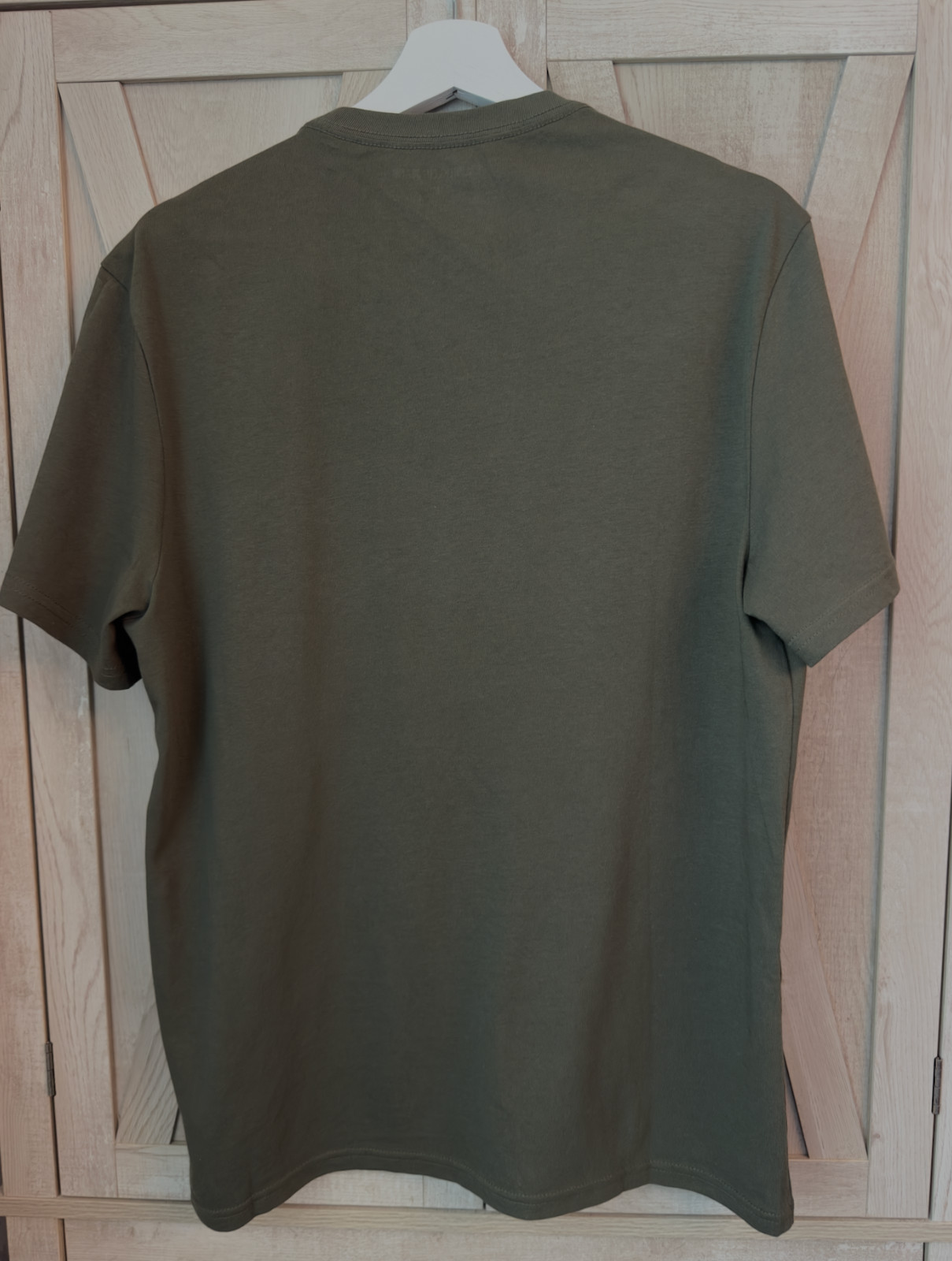 Calvin Klein Jeans T-Shirt Olive Green Blue Box Logo Medium Brand New Tags Mens gallery