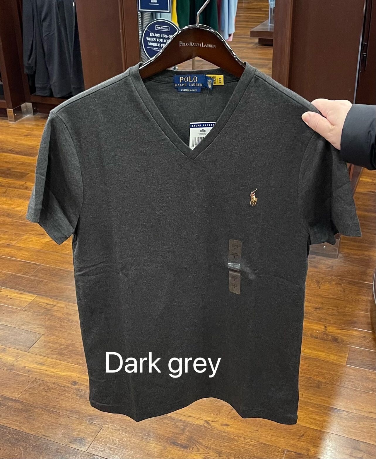 Polo Ralph Lauren Mens V neck short sleeve T shirt- Custom Slim Fit gallery