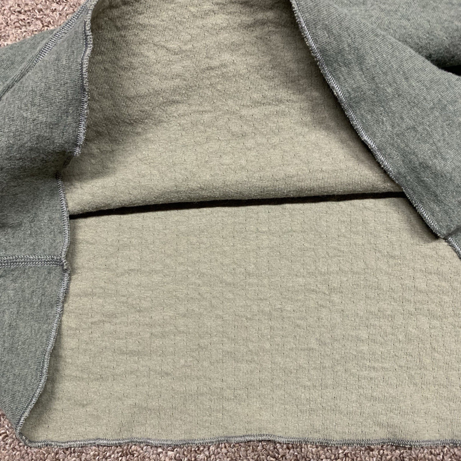 L.L.Bean Henley Shirt Mens Large Tall River Driver Green Long Sleeve Wool Blend gallery