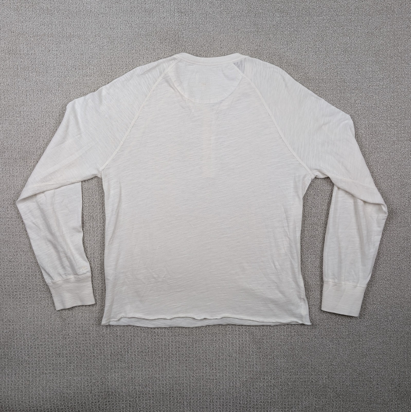 Rag & Bone Henley Shirt Long Sleeve White Men's XXL Cotton Standard Issue Base gallery