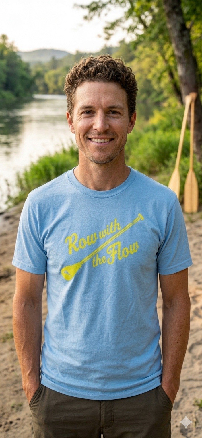 $45 TOMMY BAHAMA Sky Blue ROW WITH THE FLOW Relaxed Fit Short Sleeve T-shirt gallery