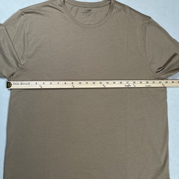 New Vince Essential Pima Cotton Crew Neck T-Shirt Sz XL Men's Tan Brown NWT gallery