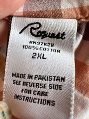Request Jeans Shirt For Men Size: 2XL Color: Orange