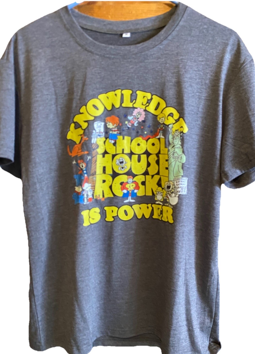 NEW SIZE XL Schoolhouse Rocks 'Knowledge Is Power' Ripple Junction T-Shirt gallery