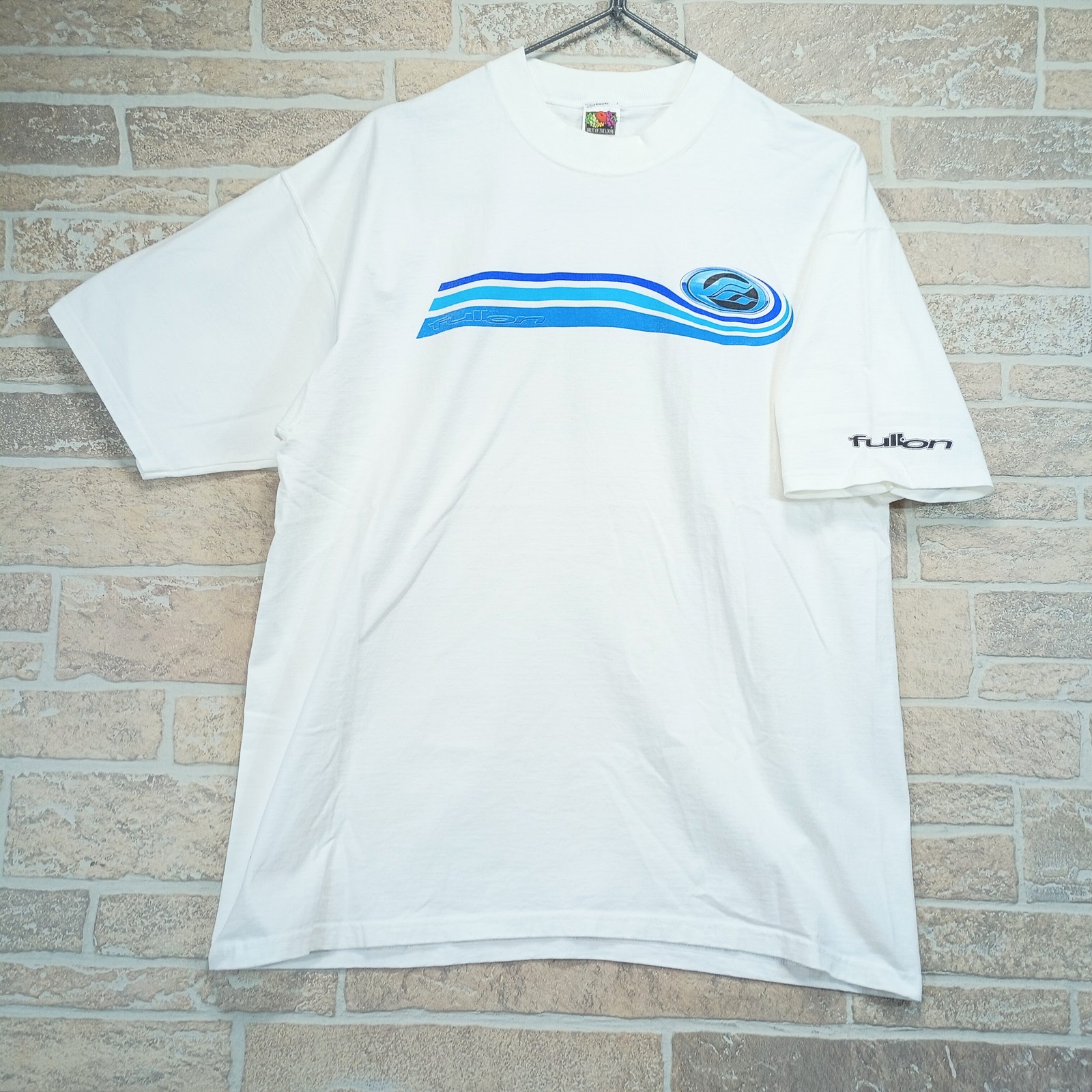 Vintage 90s Full-On Inc. Surf Skate Shirt XL Double Sided Logo Short Sleeve 1998