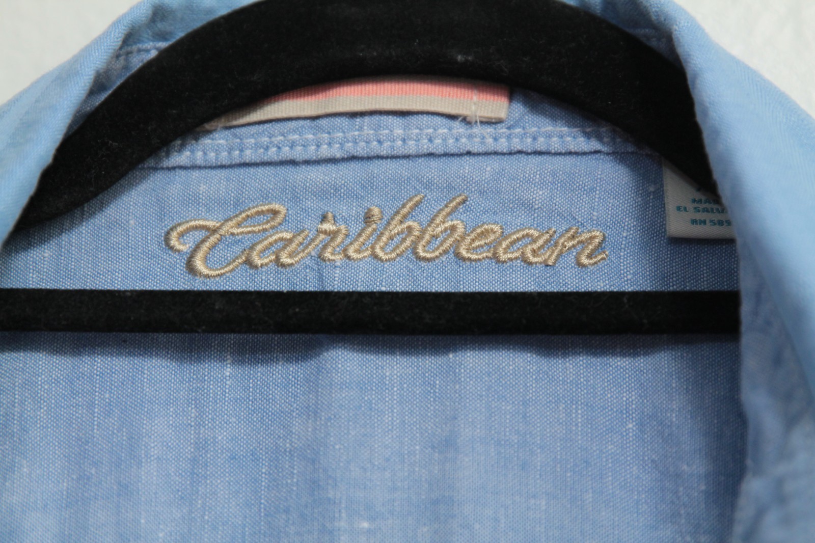 Caribbean Blue Shirt Men's 90% Linen/10% Cotton Long Sleeve Relaxed Size XLG gallery
