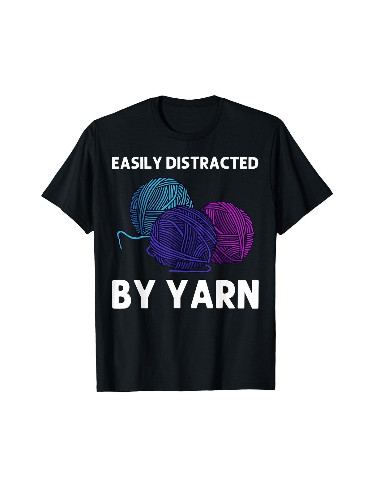 Funny Knitting Gift for Men Women Crochet Yarn Thread T-Shirt gallery