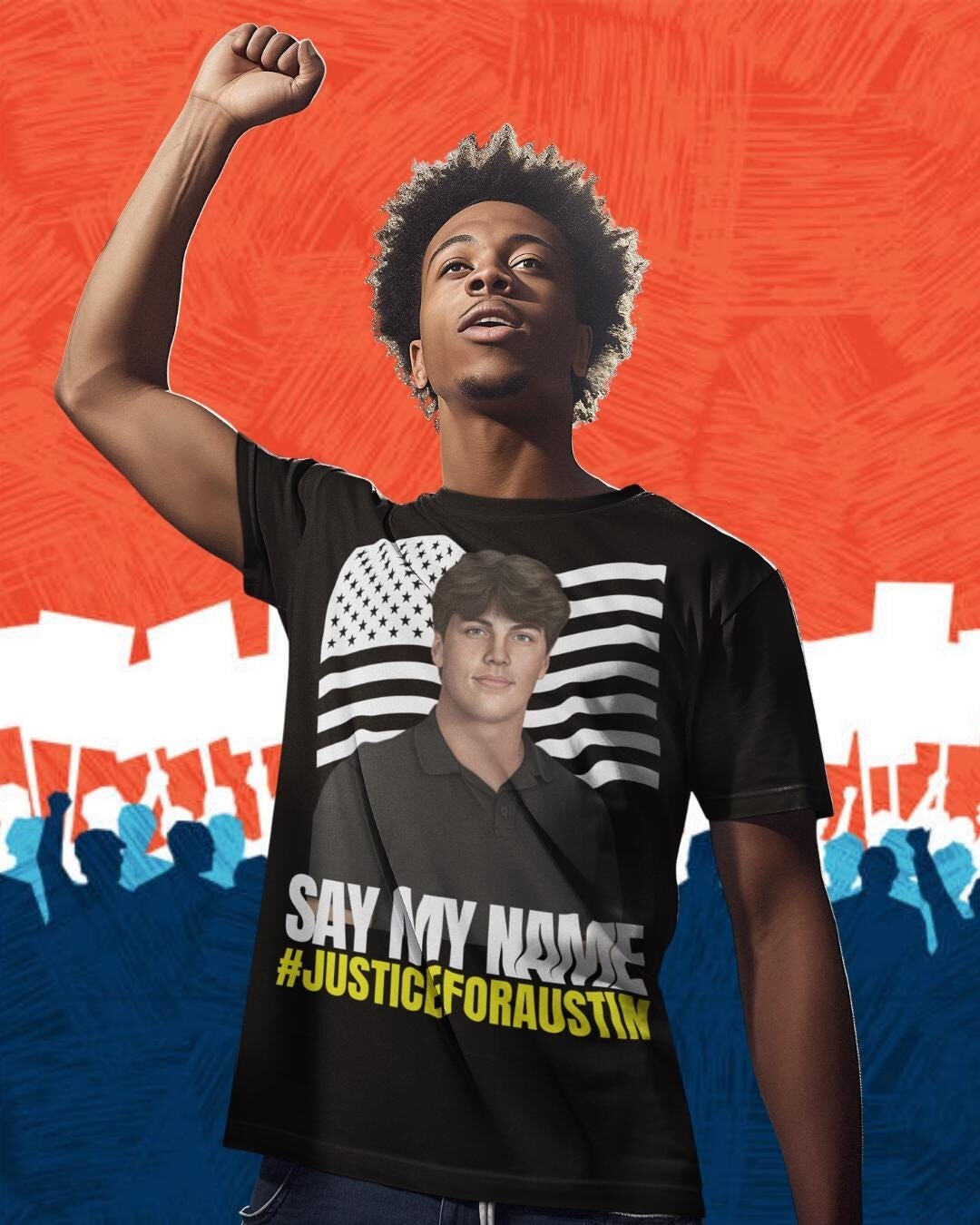 Austin Metcalf Justice Unisex T-Shirt, Made in US, Awareness Shirt for Austin Me