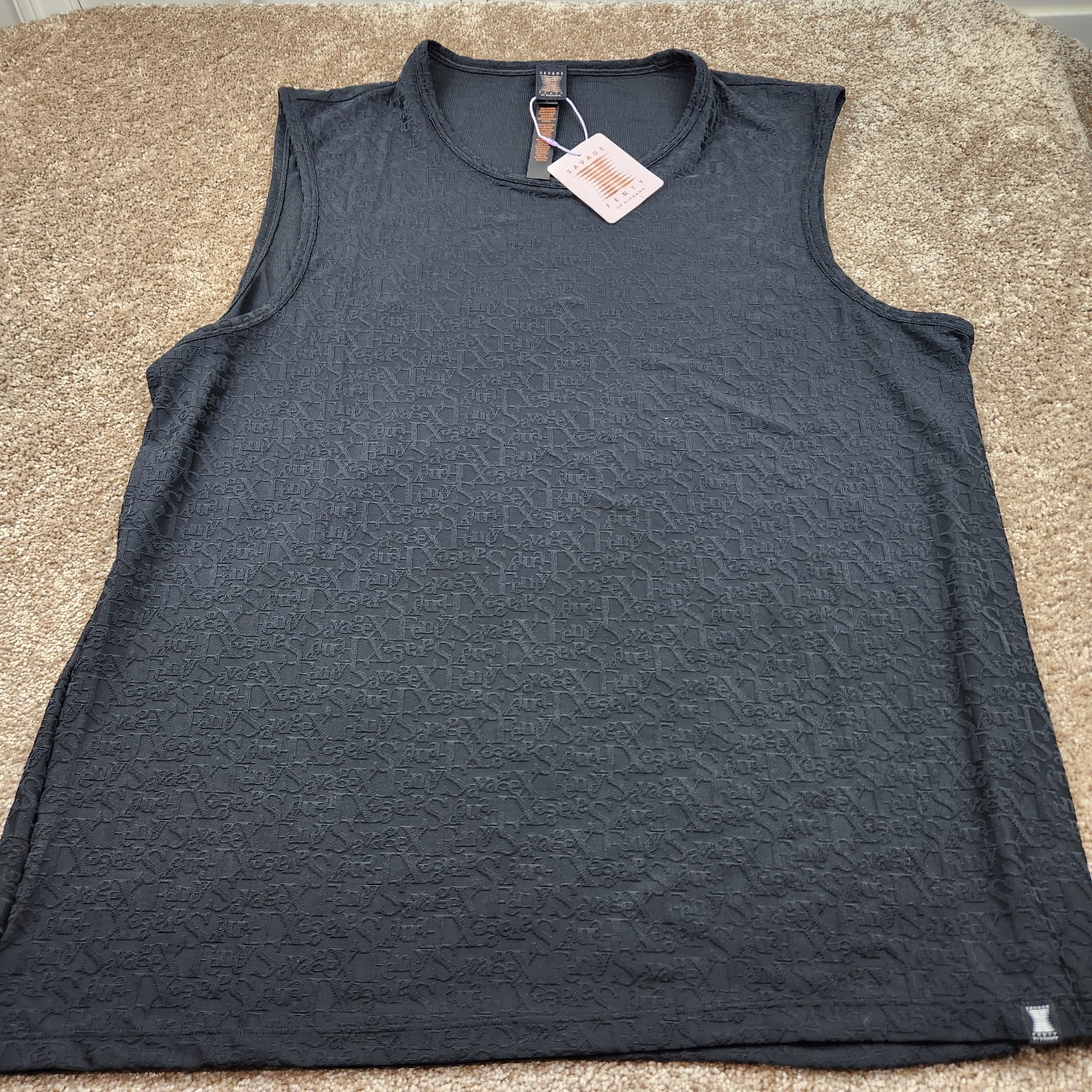 Savage x Fenty Sport Rihanna Breakout Base Layer Graphic Mesh Tank Men Medium gallery