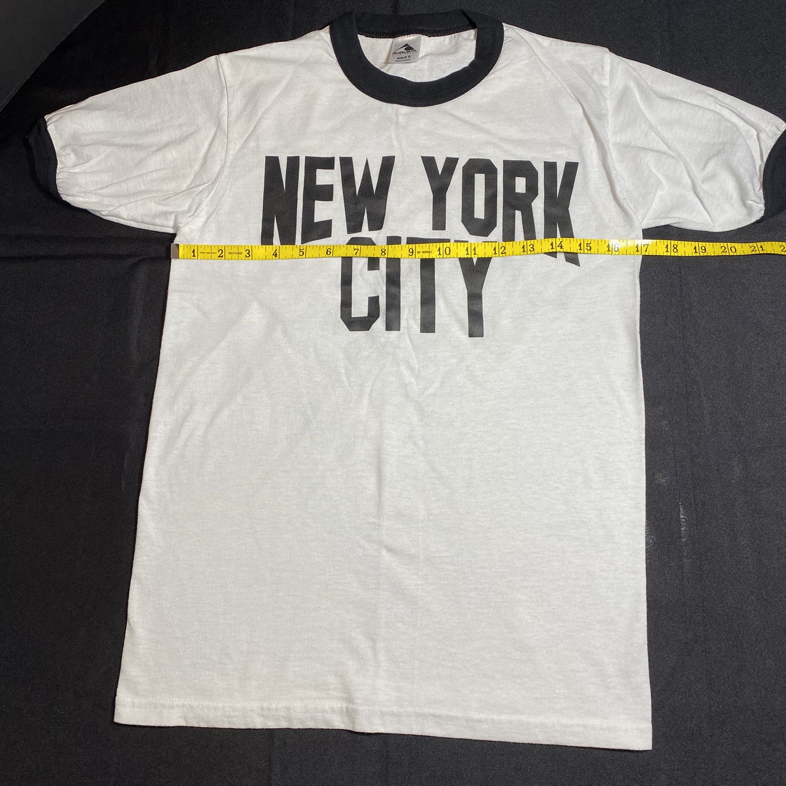 New York City Men's Small Cotton Ringer T-shirt Retro John Lennon Style gallery