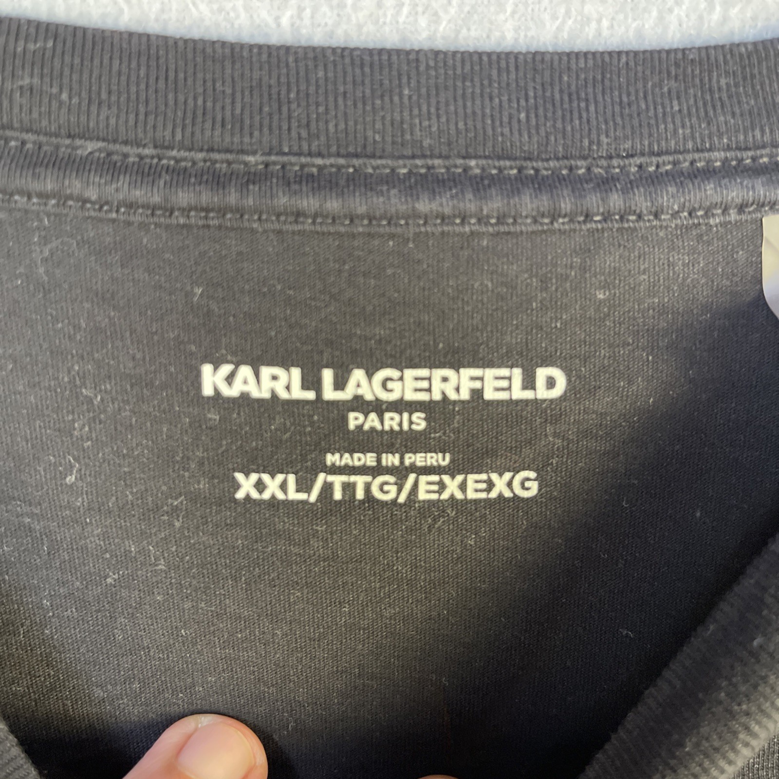 Karl Lagerfeld T Shirt Mens 2XL/2TG Black Graphic Knight Designer City gallery