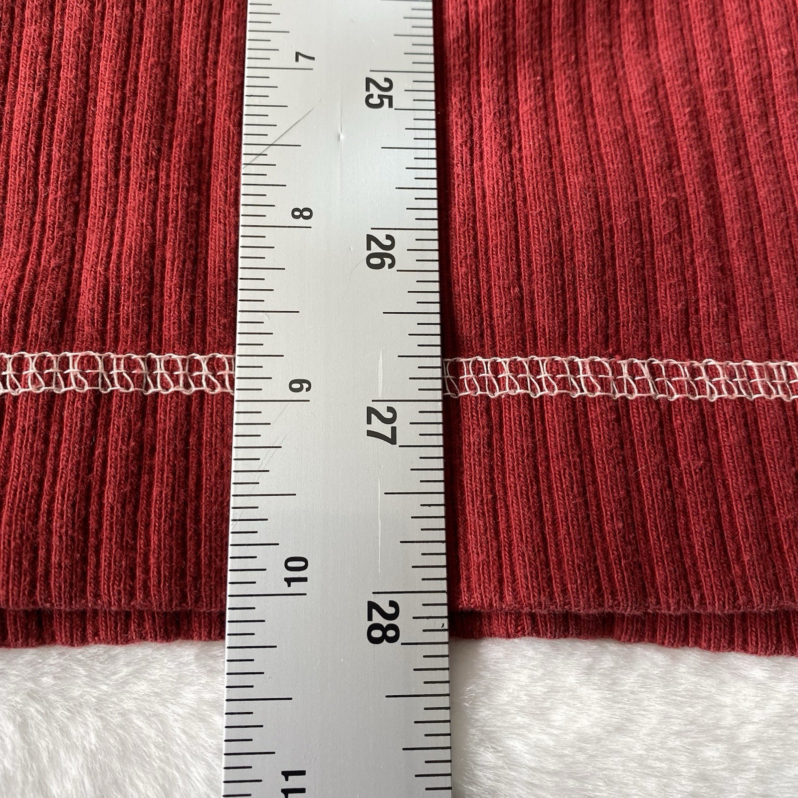 Red Head Thermal Henley Waffle Knit Long Sleeve Sz Deep Red gallery