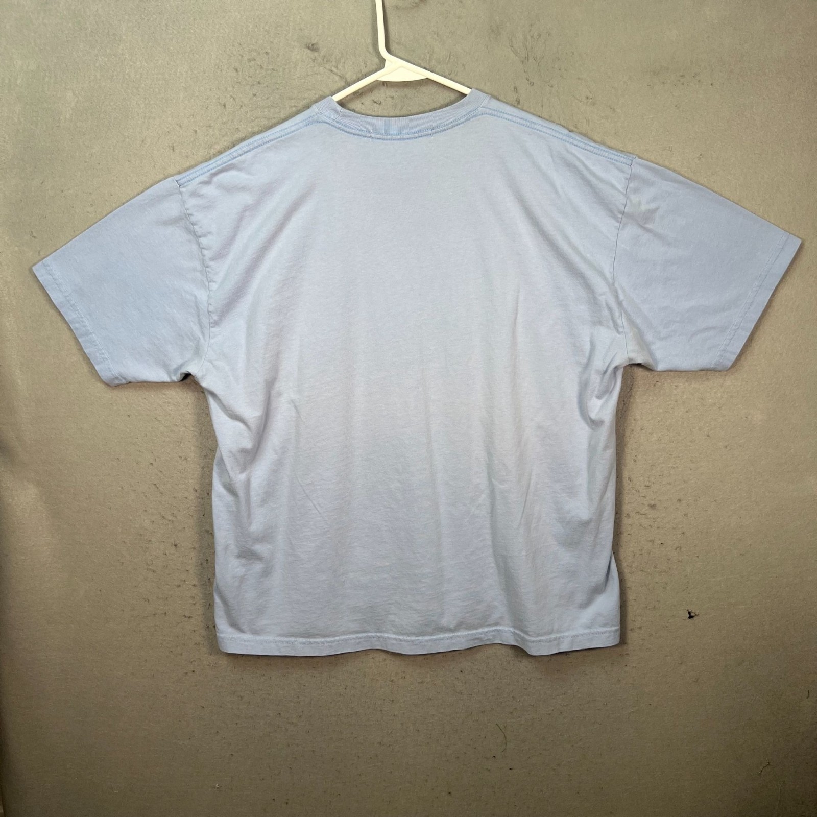 Richardson Light Blue Pocket T Shirt w/ Red Embroidered Logo & Crewneck Size 5 gallery