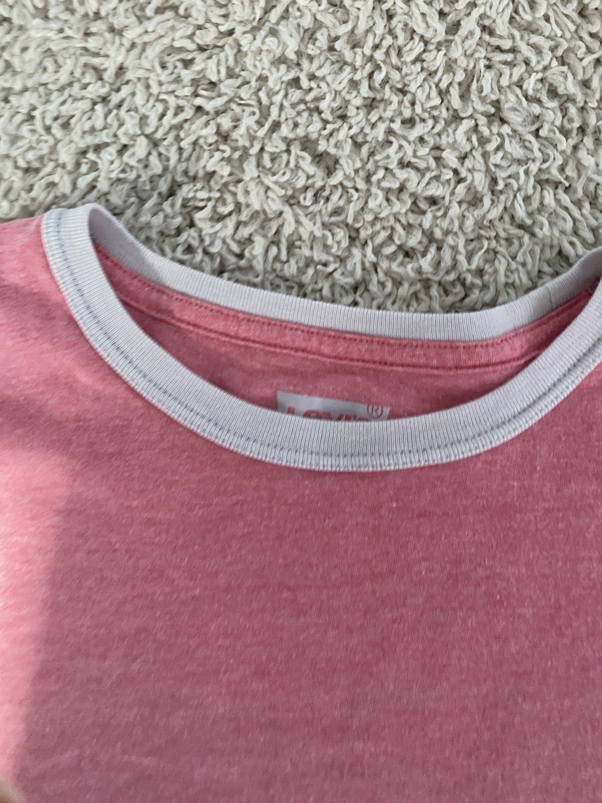 Levis shirt adult medium pink short sleeve crewneck casual outdoor mens a236**** gallery