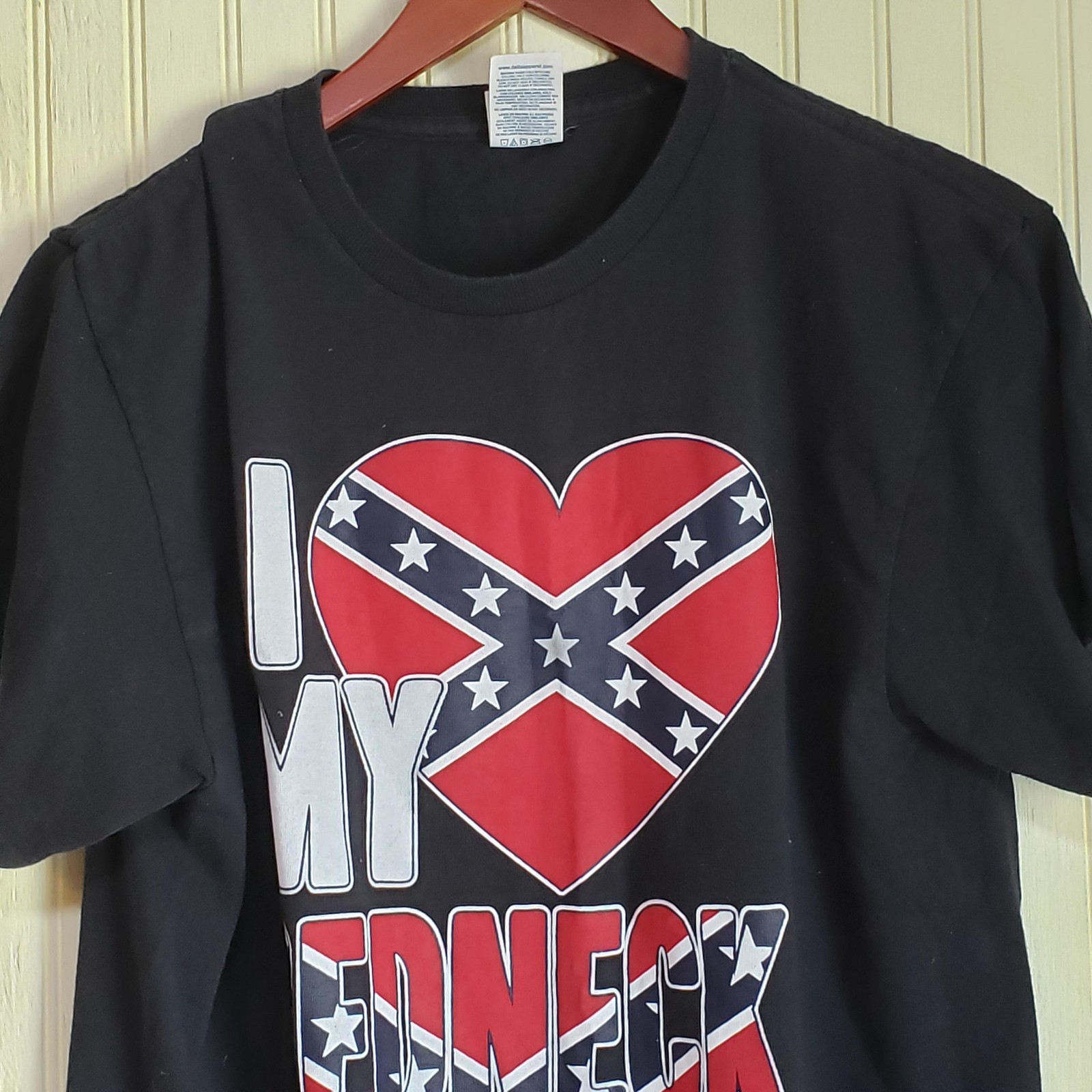 Delta Pro Weight Shirt Mens Medium Black I Love My Redneck Boyfriend Graphic Tee gallery