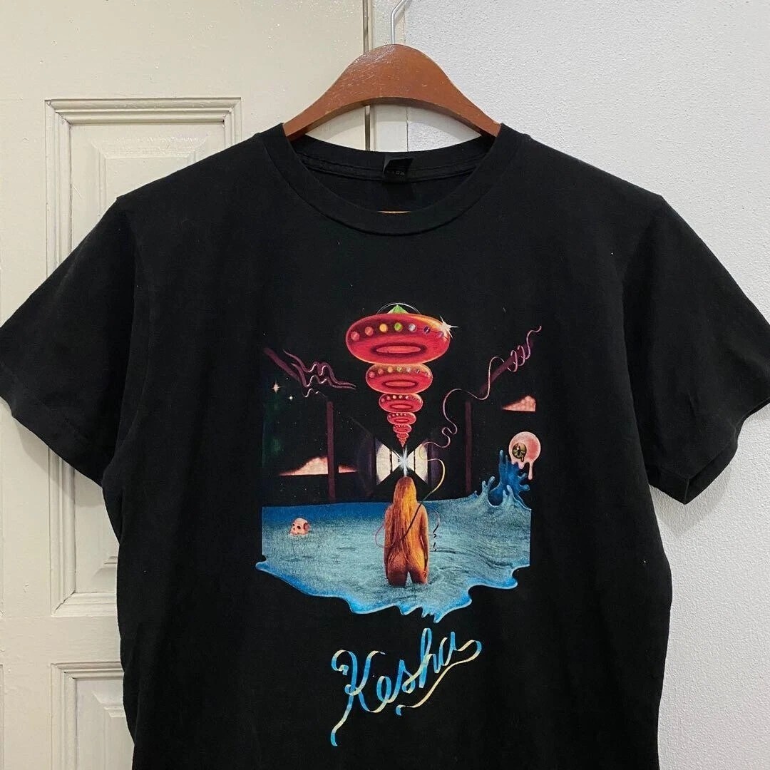 Kesha Rainbow Tour 2018 Black Cotton All size S-5XL Gift For Fans T-shirt KK1701 gallery