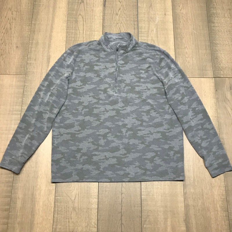 Johnnie-o 1/4 Zip Pullover Shirt Mens Sz XL Gray Camo Rodney Performance Preppy