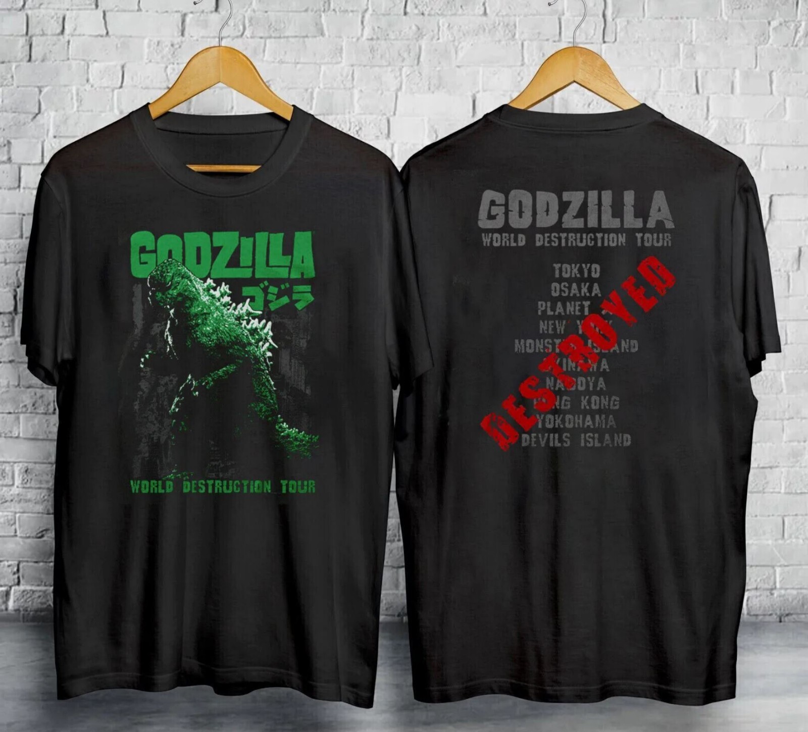 Godzilla World Destruction Tour T Shirt Licensed Pop Culture Movie S-5XL gallery