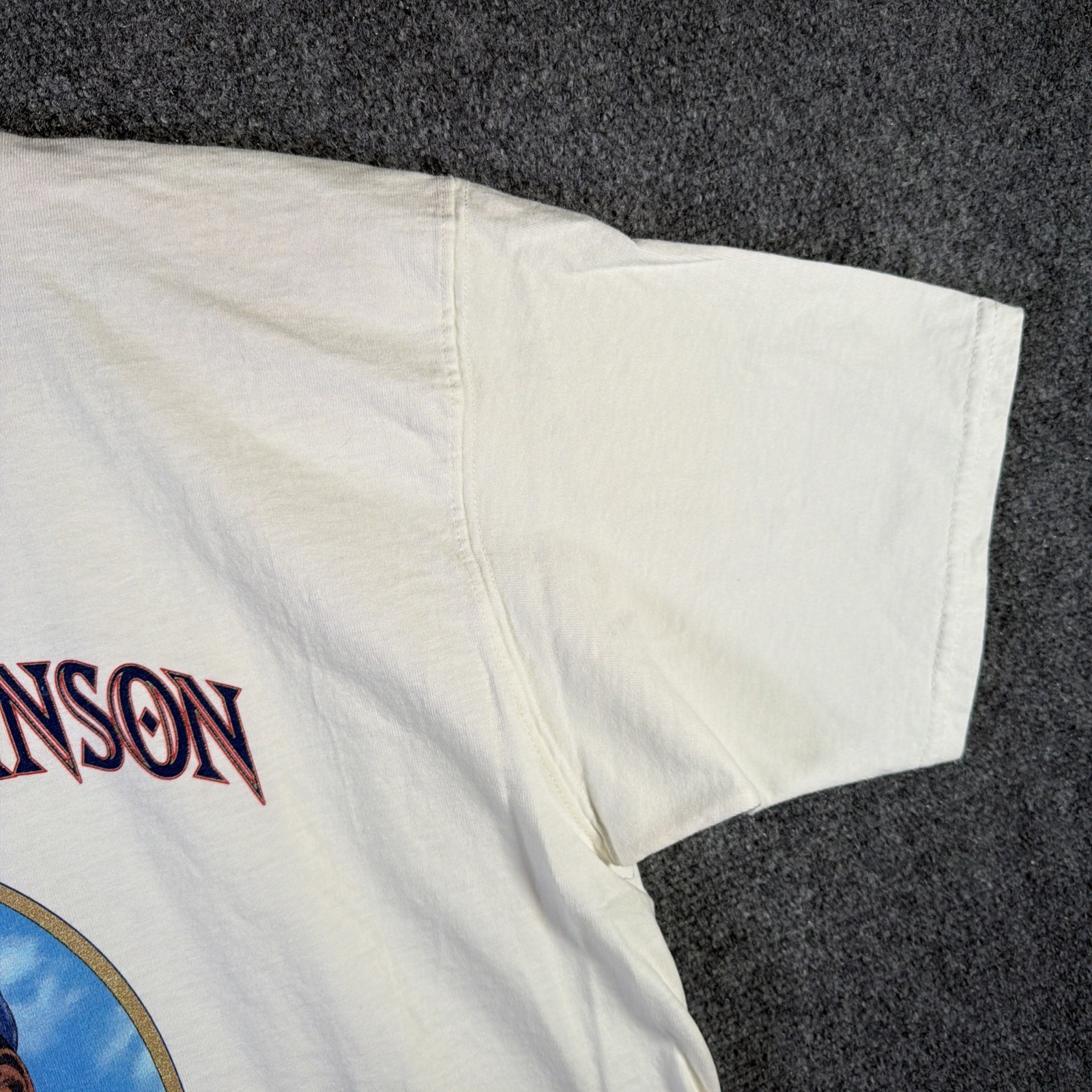 Vintage Jackie Robinson Shirt Mens Large White 90s USA Baseball MLB Fifty Years gallery